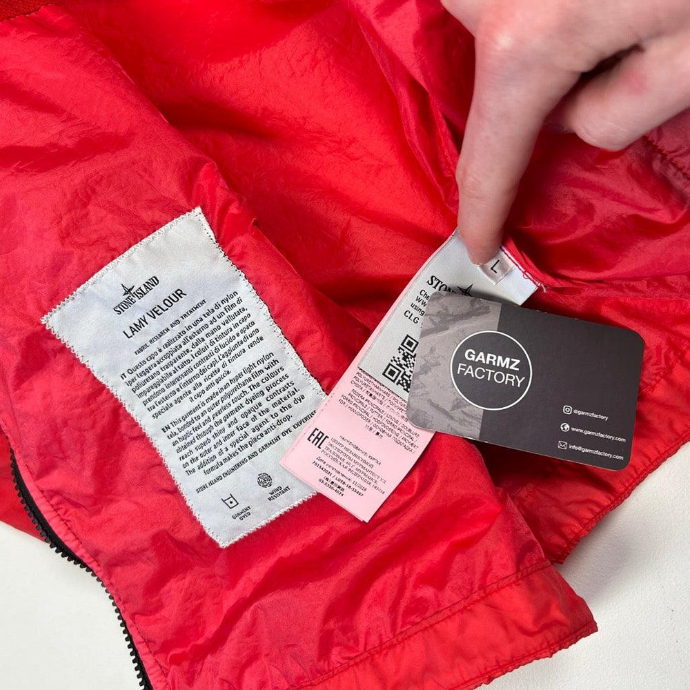 Stone Island Lamy Velour Track Jacket Red – Garmz Factory