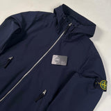 Stone Island - Light Soft Shell-R Hooded Jacket Navy