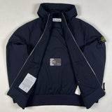 Stone Island - Light Soft Shell-R Hooded Jacket Navy