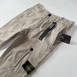 Stone Island - Logo Patch Cargo Trousers Type RE-T Beige