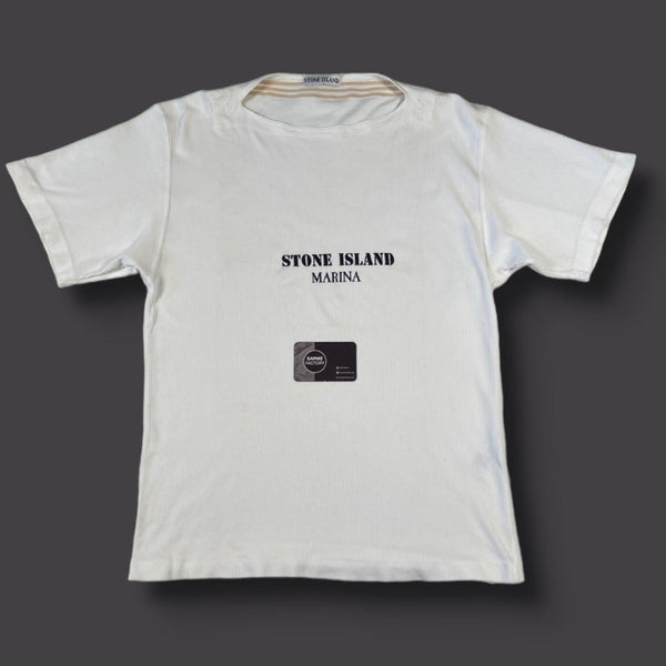 stone Island - Marina Wide Neck T-Shirt White