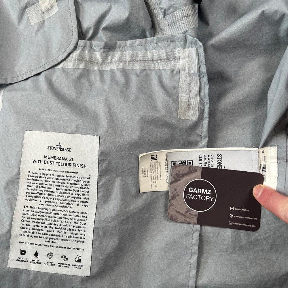 Stone Island Membrana 3L Dust Colour Finish Jacket Grey – Garmz