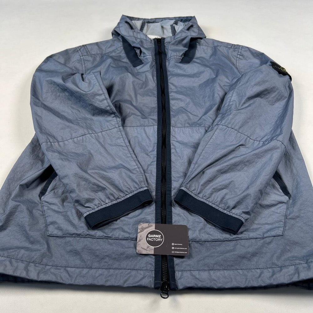 Stone Island Membrana 3L TC Hooded Jacket Blue – Garmz Factory