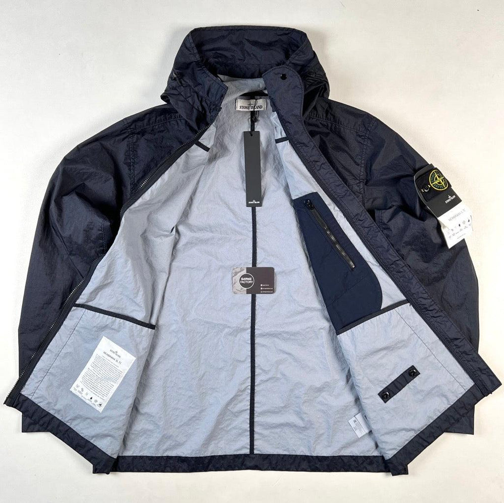 Stone Island Membrana 3L TC Hooded Jacket Navy – Garmz Factory