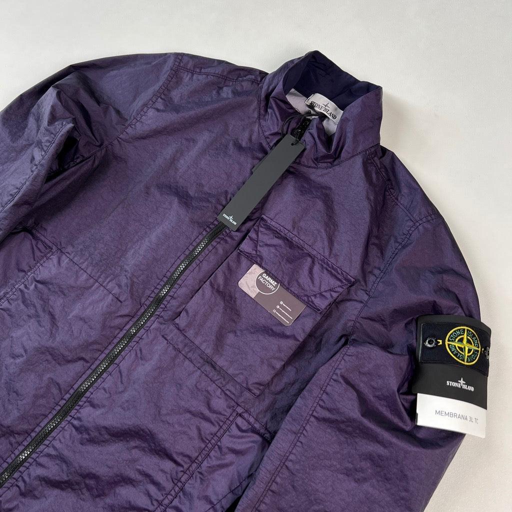 Stone Island Membrana 3L TC Jacket Purple – Garmz Factory