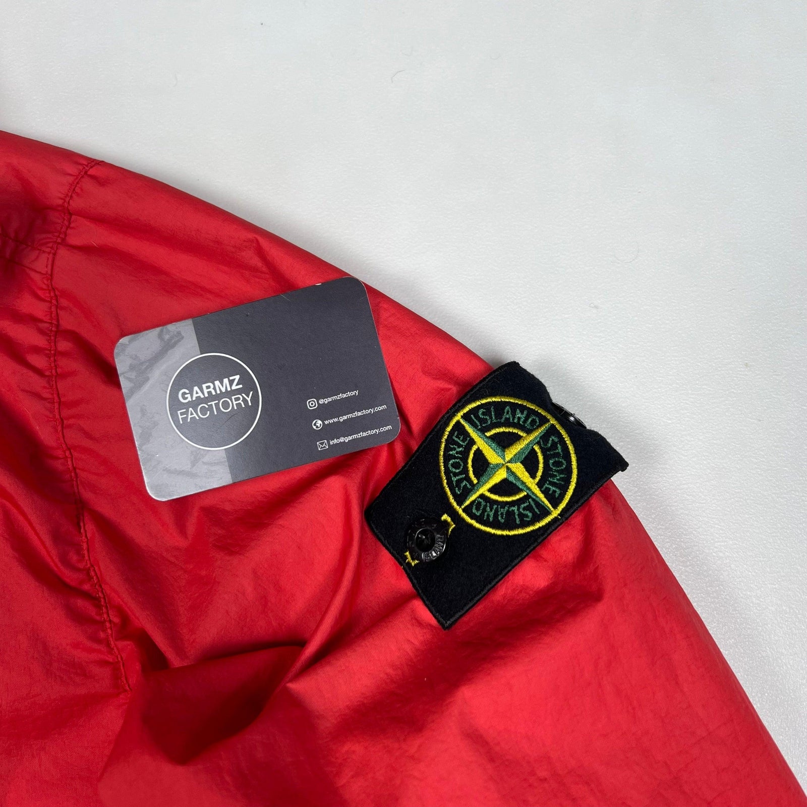 Stone Island Membrana 3L TC Jacket Red – Garmz Factory