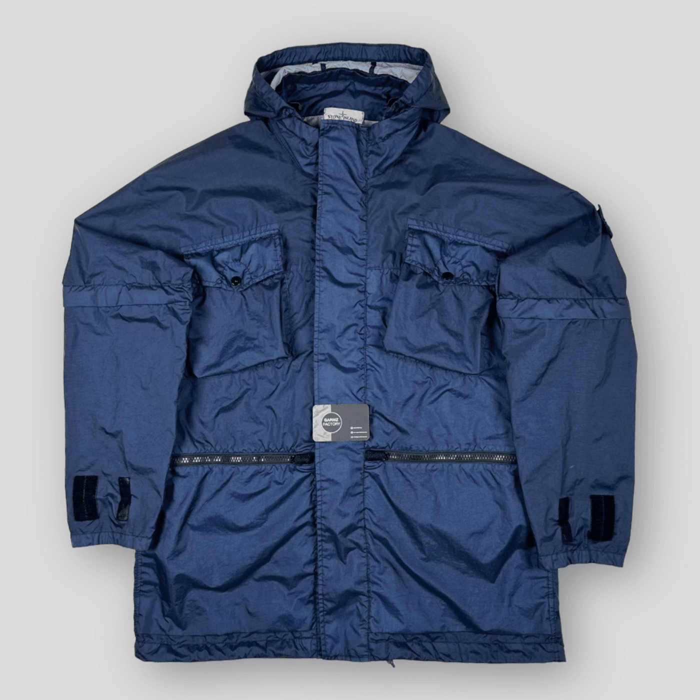 Stone Island Membrana 3L TC Parka Blue – Garmz Factory