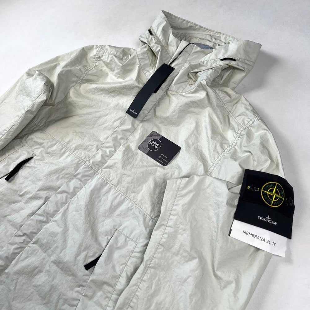 Stone Island Membrana 3L TC Parka Jacket Biege – Garmz Factory
