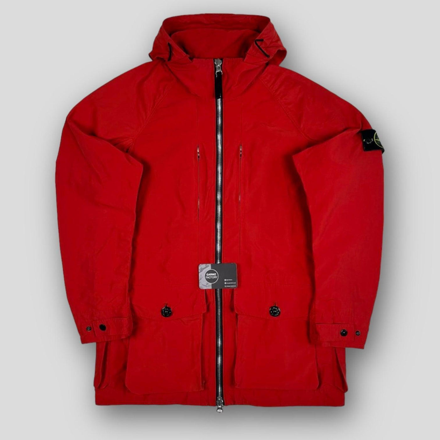 Stone Island Micro Reps Parka Jacket Red – Garmz Factory