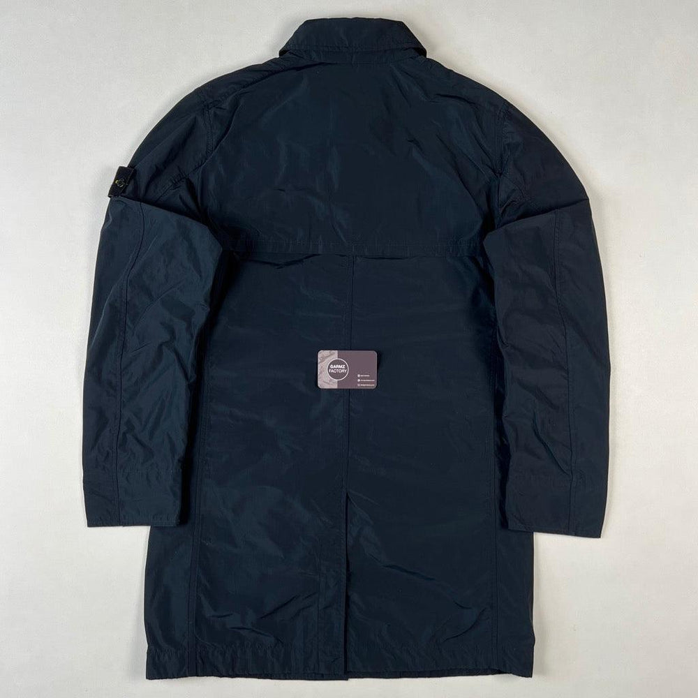 Stone Island Micro Reps Trench Coat Navy – Garmz Factory