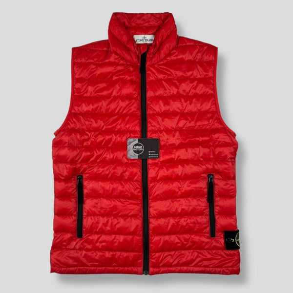 Stone Island - Micro Ripstop Down Gilet Red