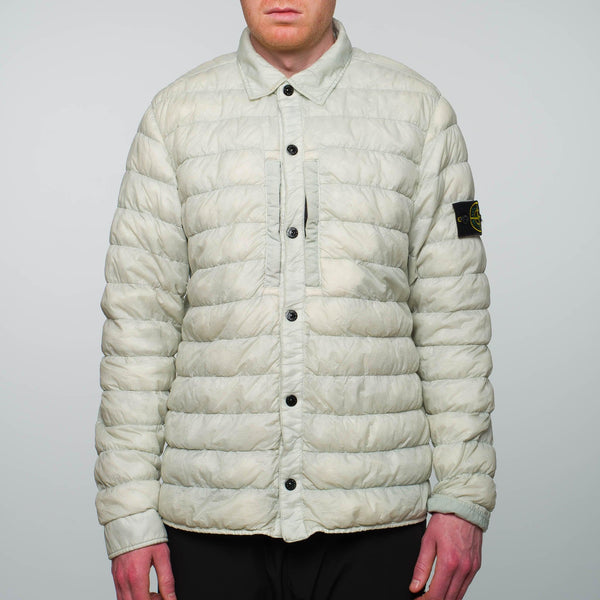 Stone Island - Micro Yarn Down Overshirt Mint