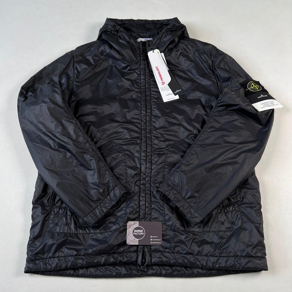 Stone Island Micro Yarn Primaloft TC Hooded Jacket Black