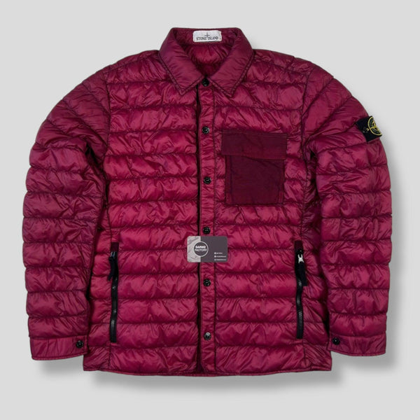 Stone Island - Mircro Yarn Down Overshirt Pink