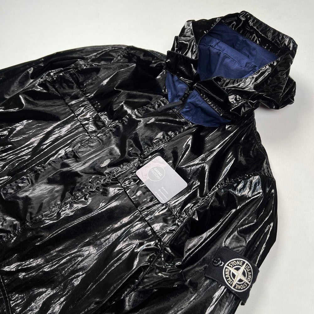 Stone Island Mussola Prismatica Hooded Jacket Black – Garmz Factory