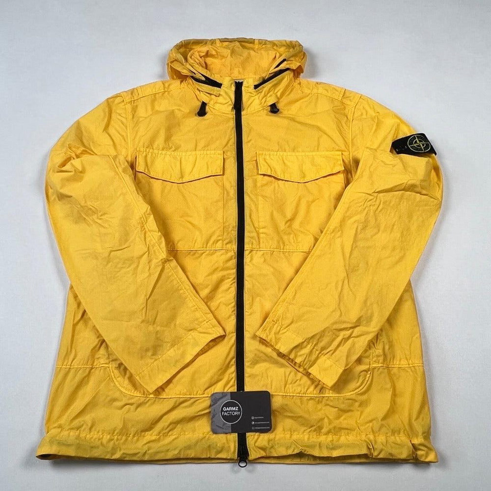 Stone Island Naslan Light Watro Hooded Jacket Yellow – Garmz