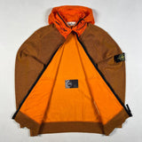Stone Island - Nylon Blend Hooded Zip Sweatshirt Orange