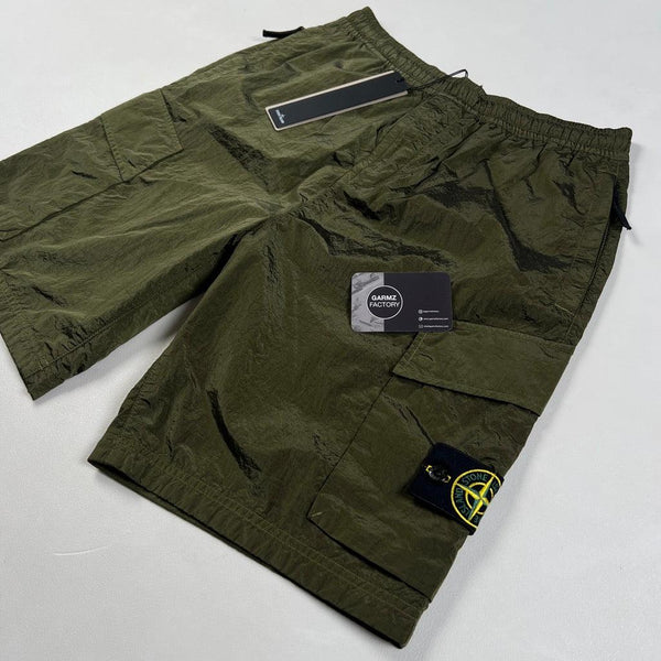 Stone Island - Nylon Metal Bermuda Comfort Shorts Khaki