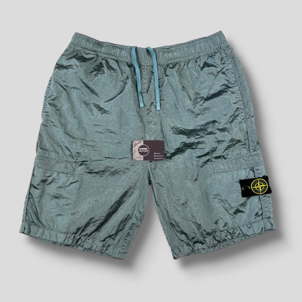 Stone Island - Nylon Metal Cargo Shorts Blue