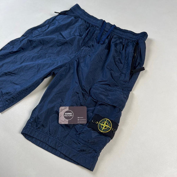 Stone Island - Nylon Metal Cargo Shorts Type RE Blue