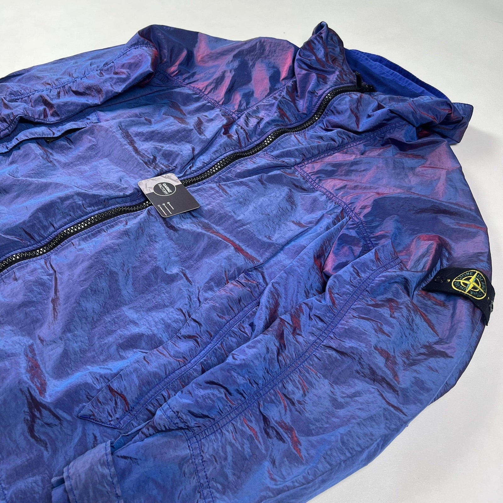 Stone Island Nylon Metal Colour Weft Jacket Purple Red Garmz Factory