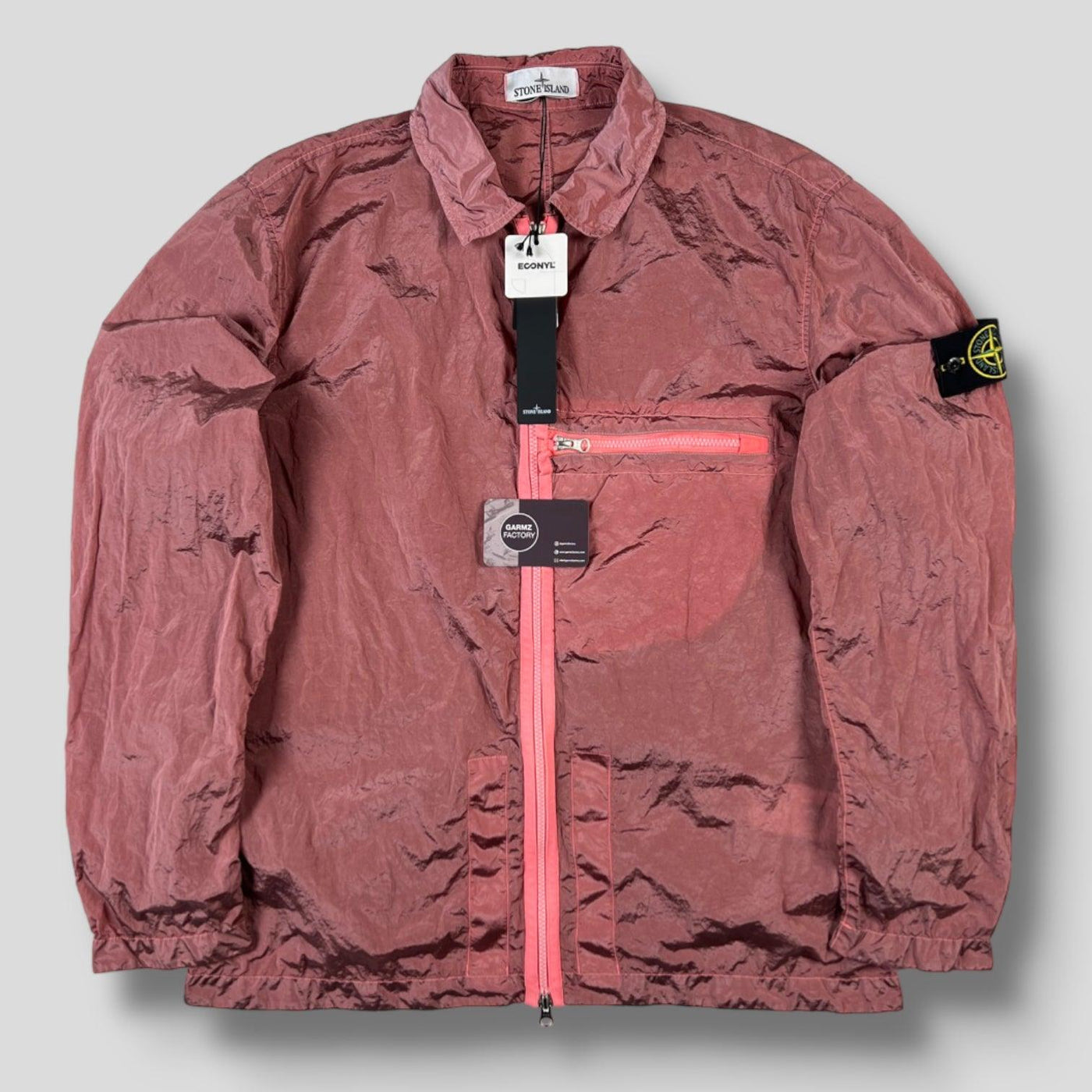 Stone Island Nylon Metal Econyl Overshirt Pink – Garmz Factory