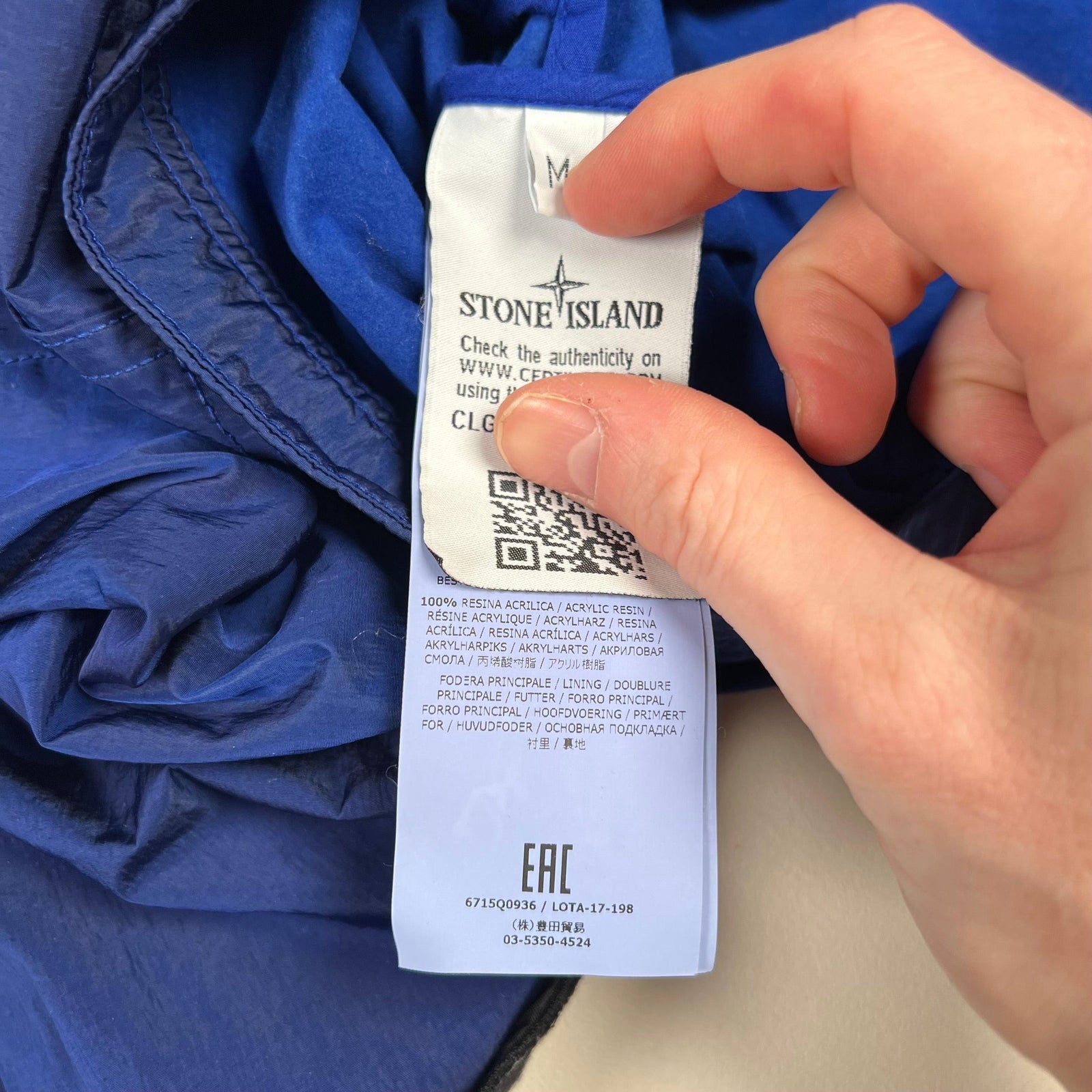 Stone Island Nylon Metal Flock Jacket Blue – Garmz Factory