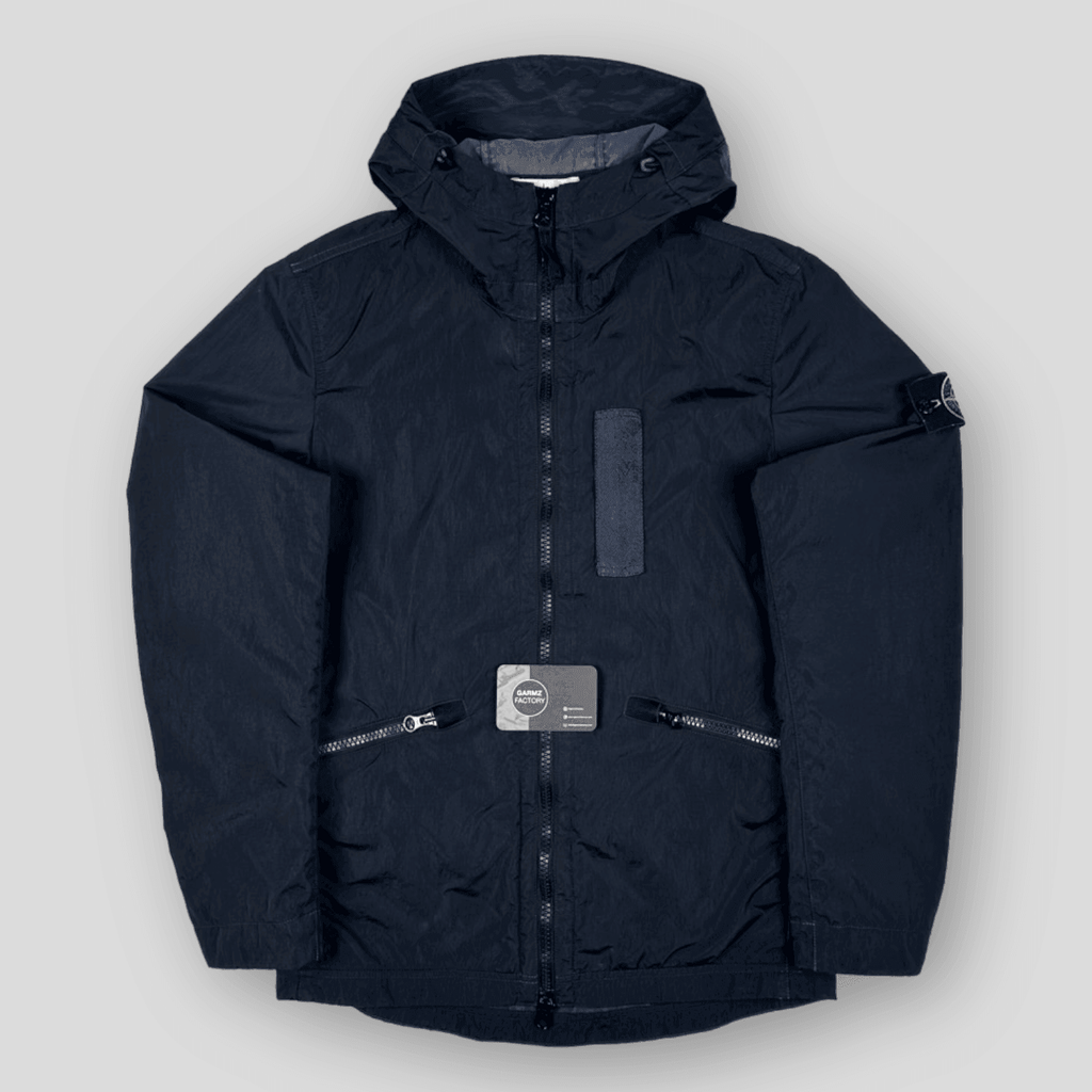 Stone Island Nylon Metal Flock Jacket Navy Garmz Factory