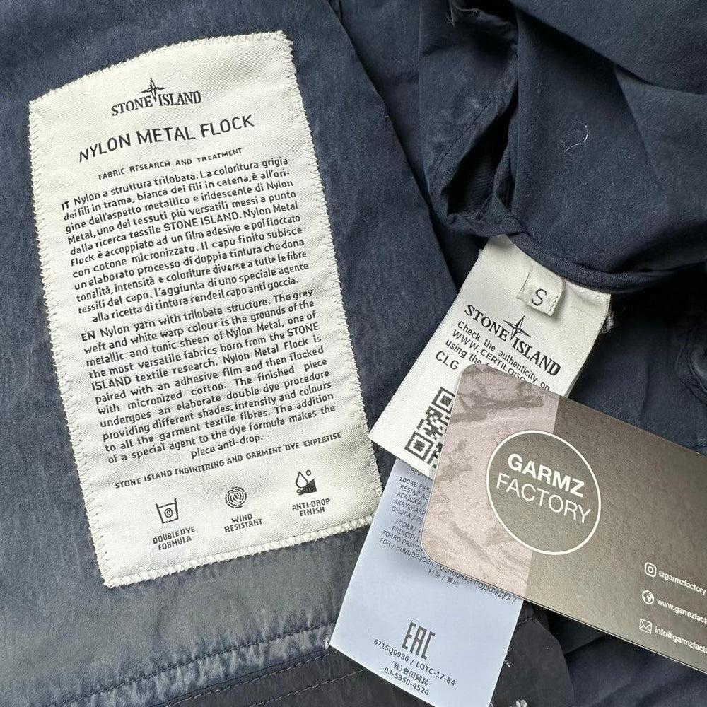 Stone Island Nylon Metal Flock Jacket Navy – Garmz Factory
