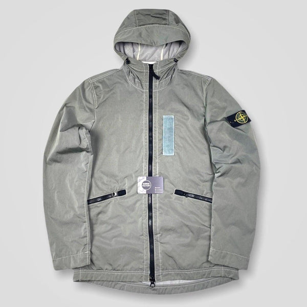 【入手困難】STONE  NYLON L FLOCK Stone Island Nylon Metal Flock Jacket SIlver – Garmz Factory