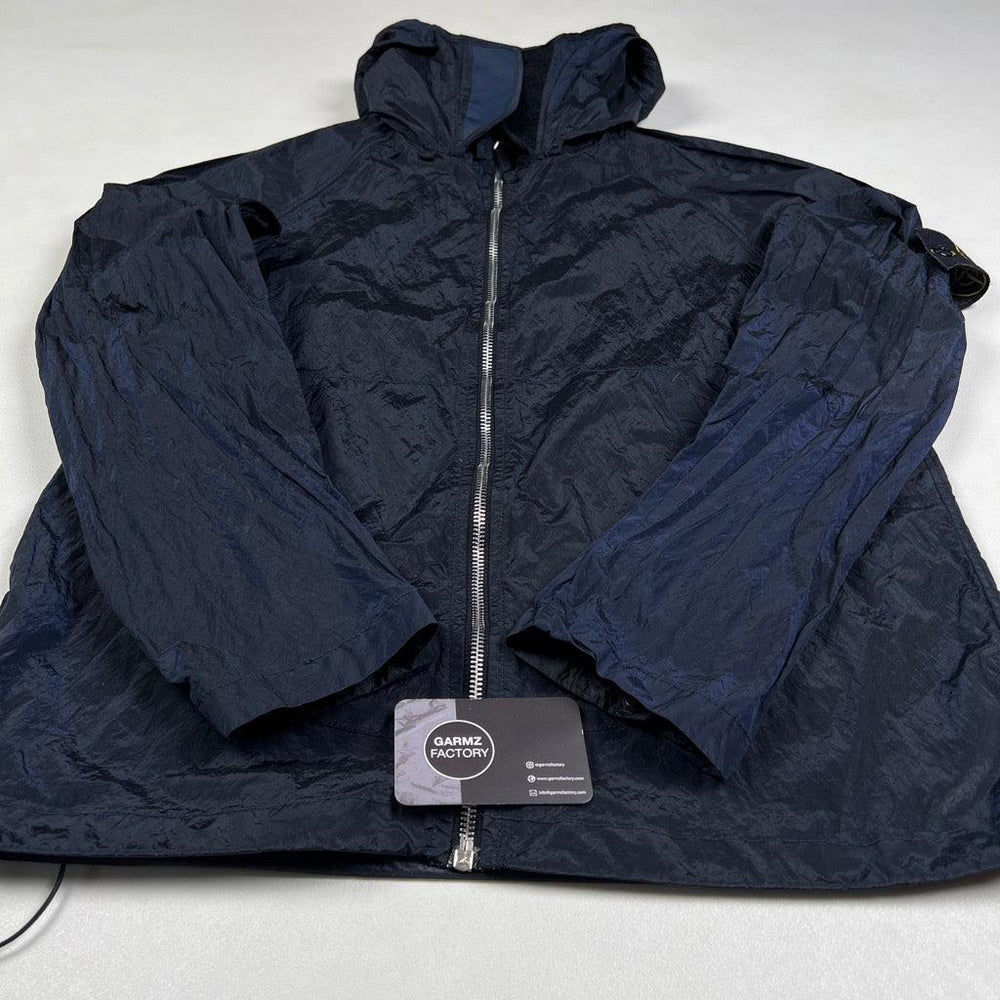 Blue Stone Island Nylon Hoodie Stone Island Nylon Metal Hooded