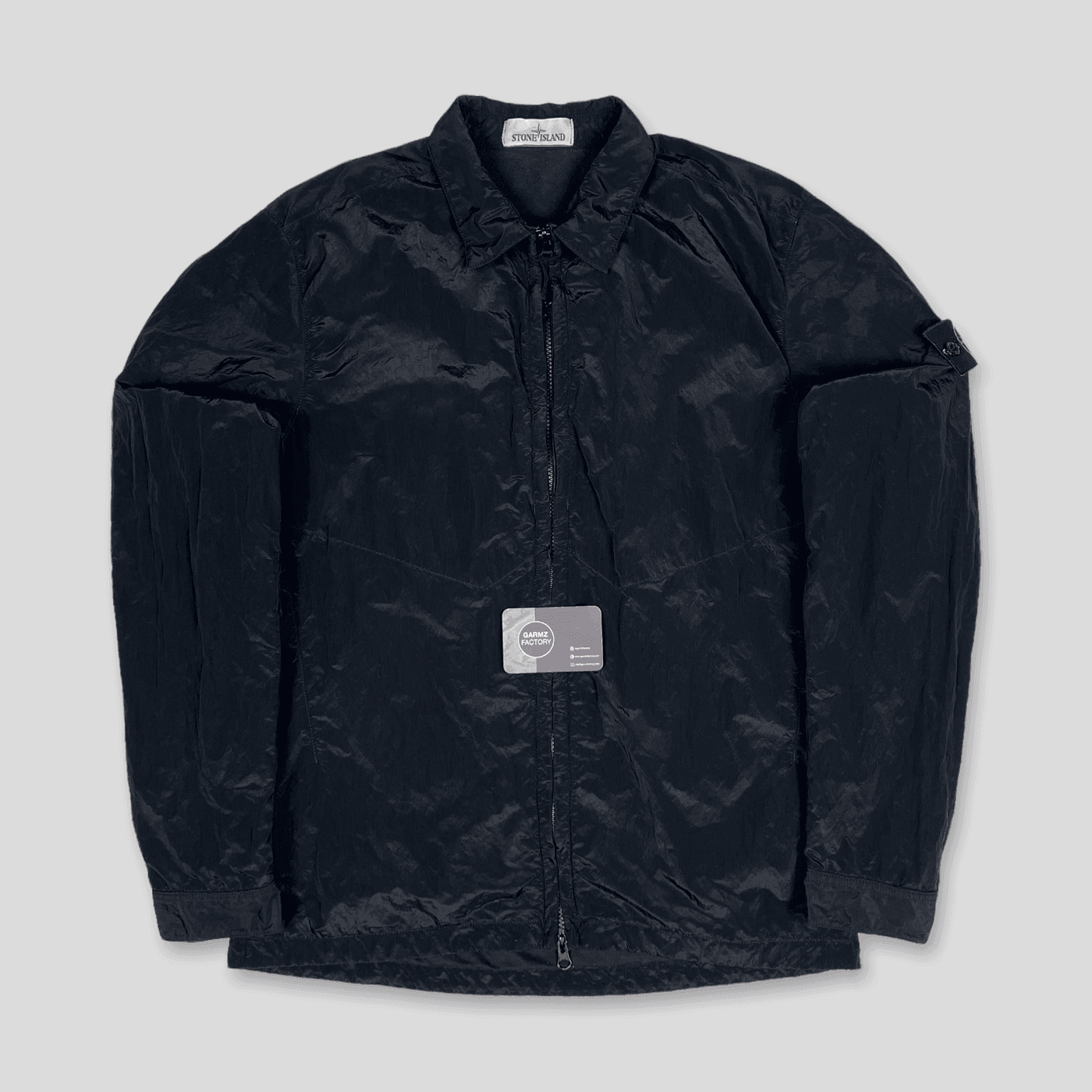 Stone Island Nylon Metal Lined Overshirt Black – Garmz Factory