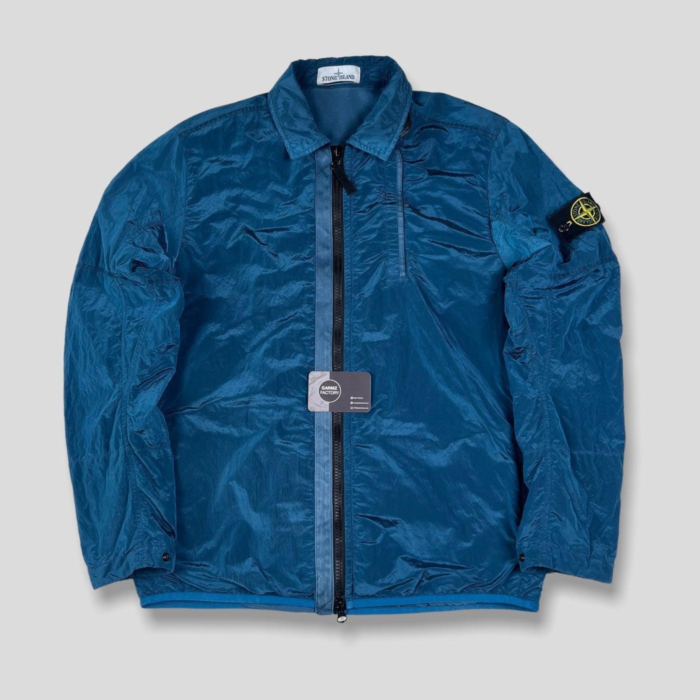 Stone Island Nylon Metal Lined Overshirt Blue – Garmz Factory