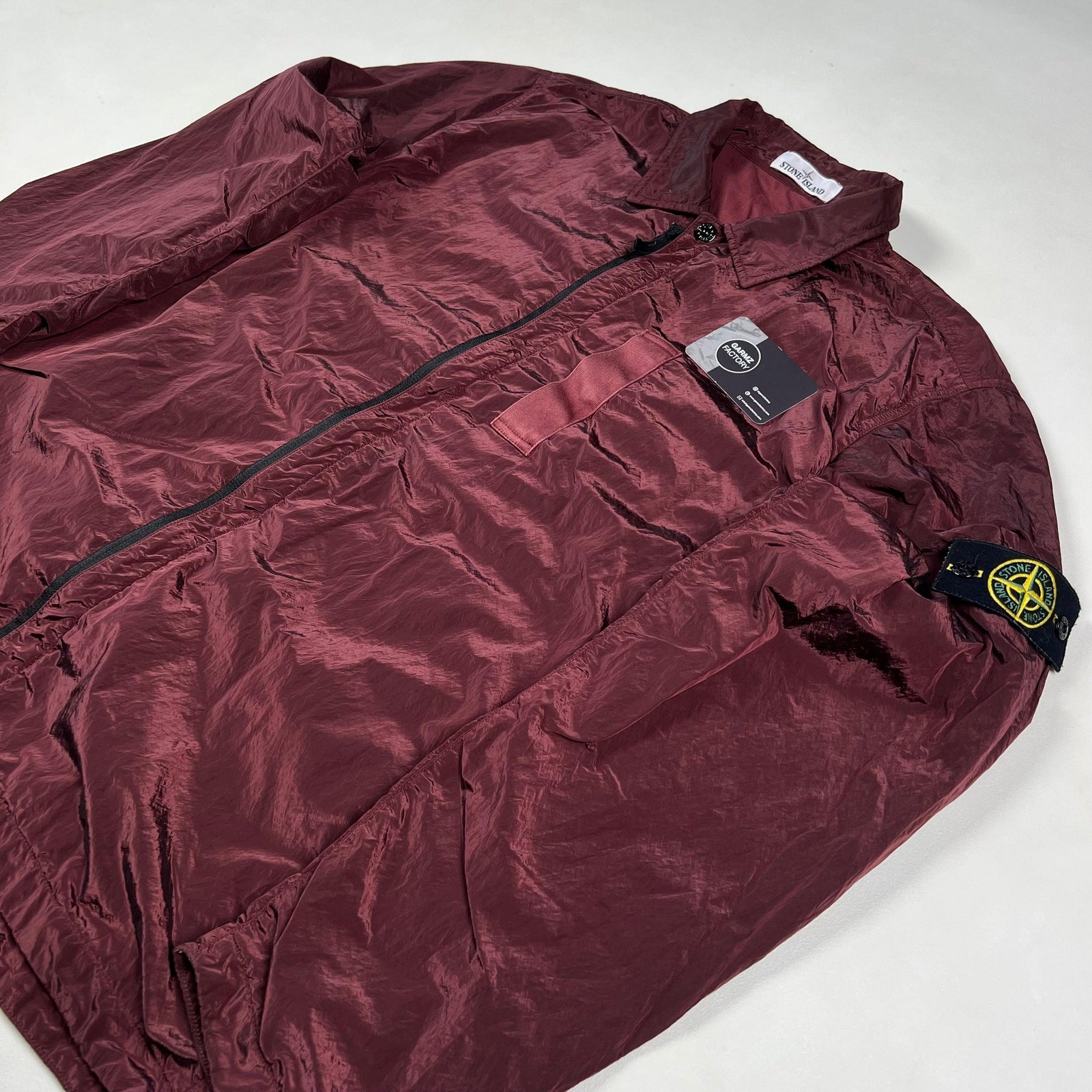 Stone ナイロン メタル ジャケット Burgundy XL Stone Island Nylon