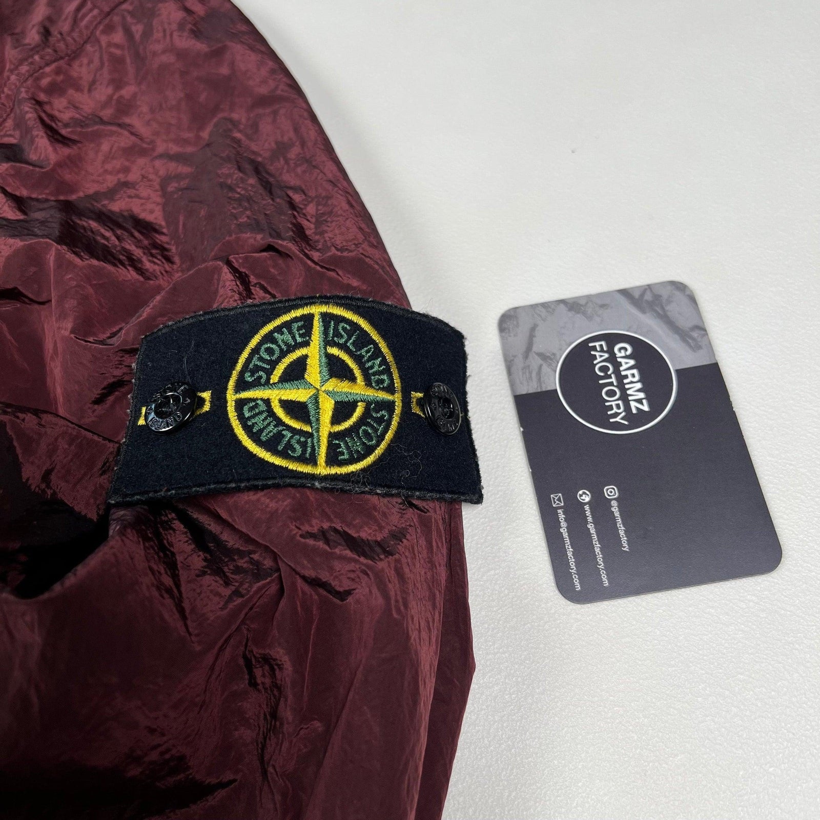 Stone Island Nylon Metal Lined Overshirt Burgundy – Garmz Factory