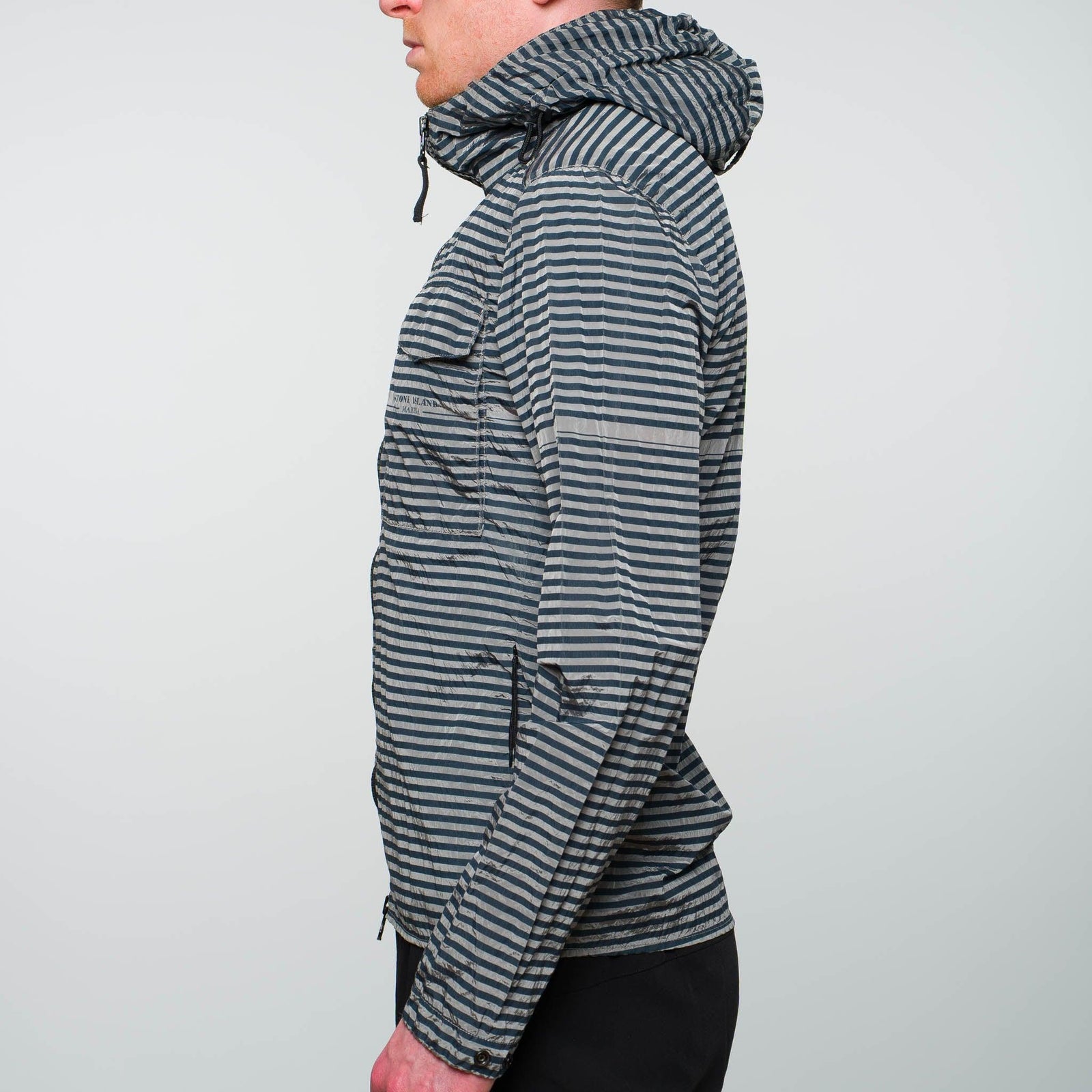 Stone Island Nylon Metal Marina Jacket Grey/Navy – Garmz Factory