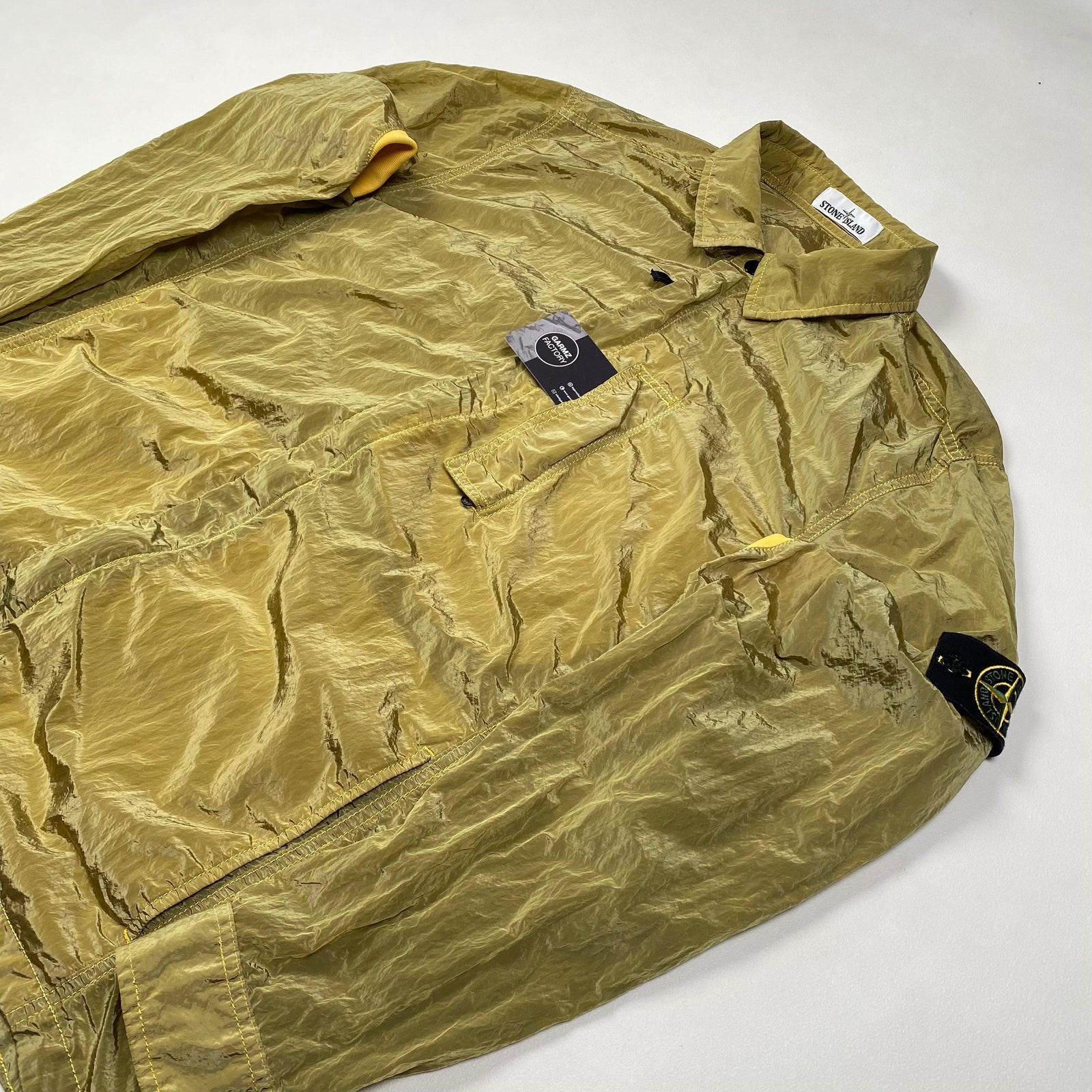 Stone Island Nylon Metal Overshirt Gold – Garmz Factory