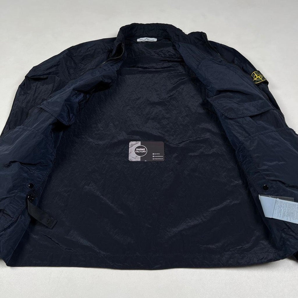 Stone Island Nylon Metal Overshirt Navy – Garmz Factory