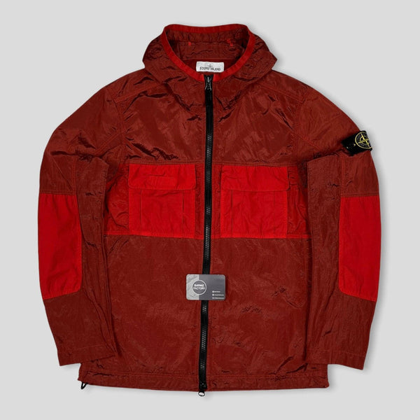 Stone Island - Nylon Metal Ripstop Hooded Jacket Red