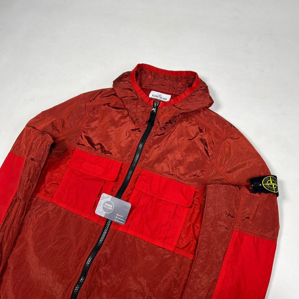 Stone Island Nylon Metal Ripstop Hooded Jacket Red – Garmz Factory