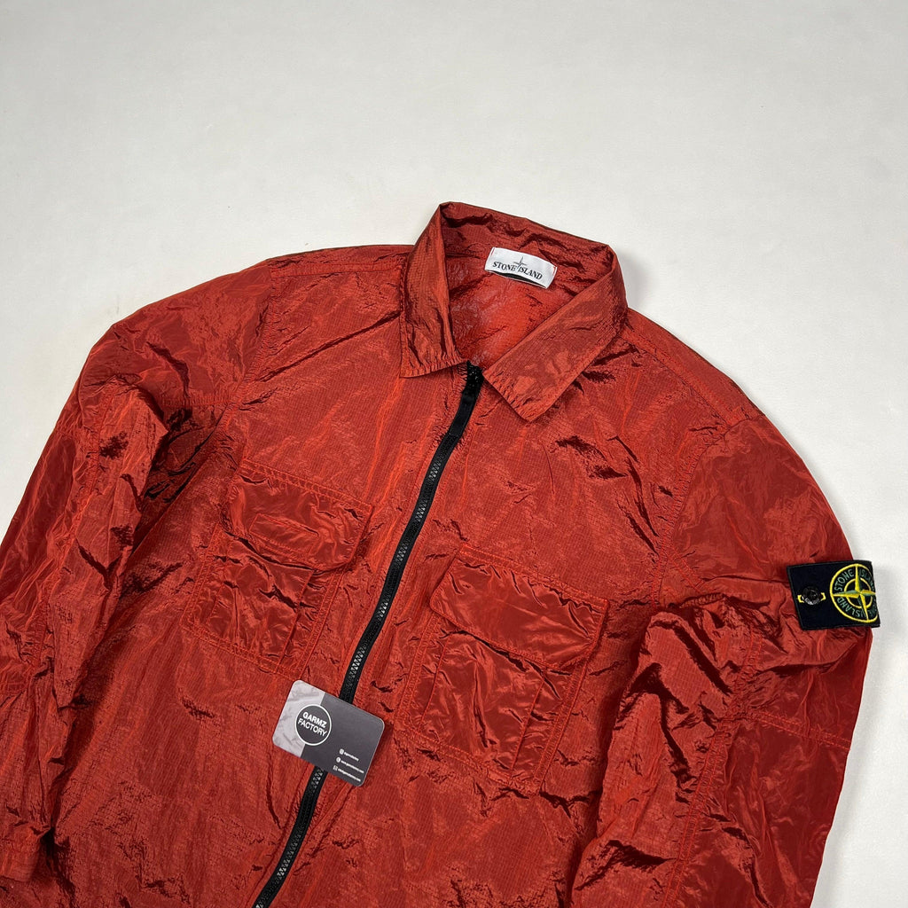 Stone Island Nylon Metal Ripstop Overshirt Red – Garmz Factory