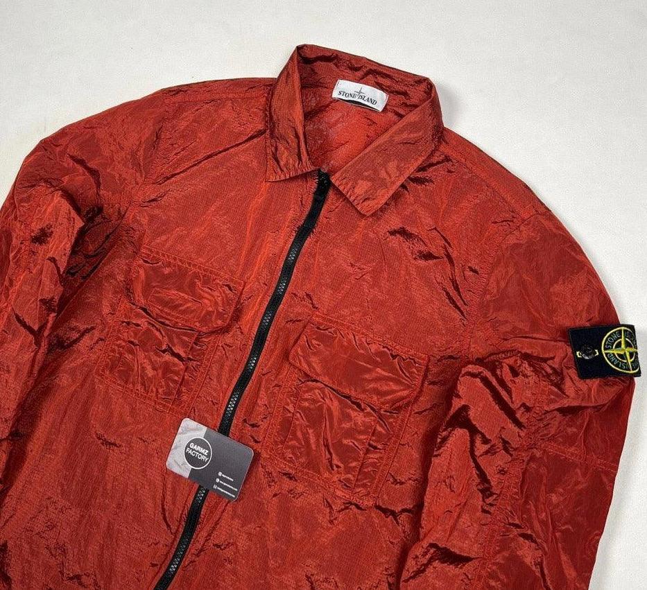 Stone Island Nylon Metal Ripstop Overshirt Red – Garmz Factory
