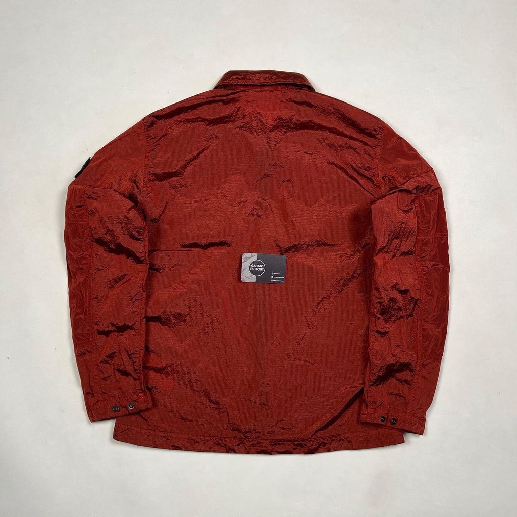 Stone Island Nylon Metal Ripstop Overshirt Red – Garmz Factory
