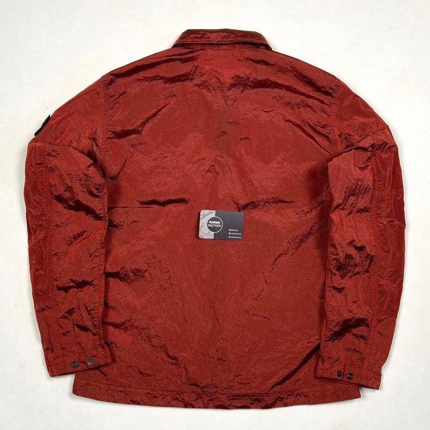 Stone Island Nylon Metal Ripstop Overshirt Red – Garmz Factory