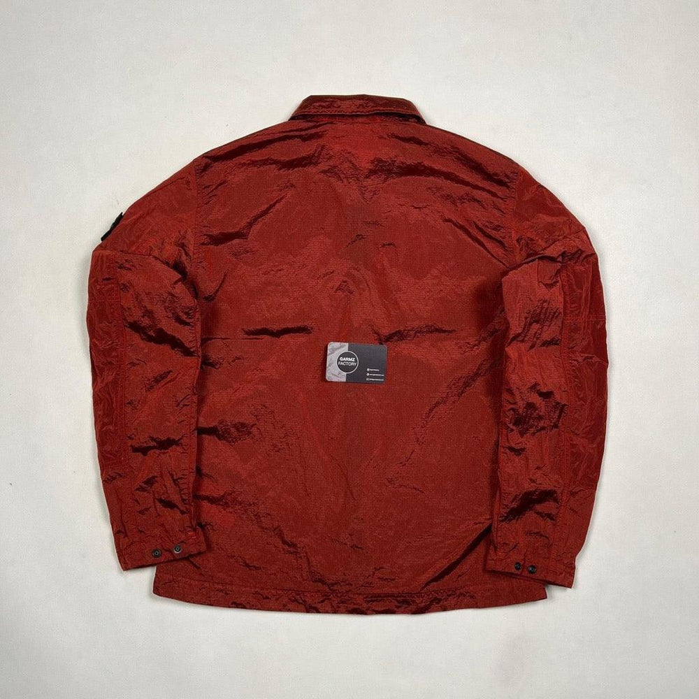 Stone Island Nylon Metal Ripstop Overshirt Red – Garmz Factory