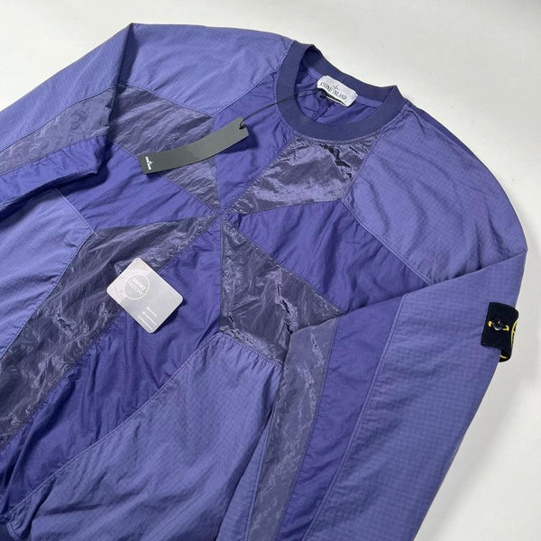 Stone Island - Nylon Metal Ripstop Star Inlay Sweatshirt Navy