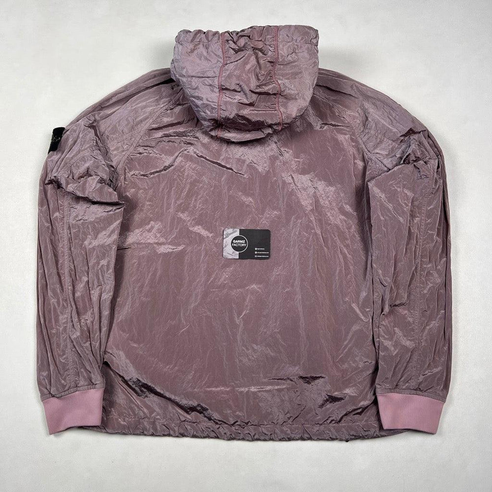 m*2様 STONE  01ssLAMINATED NYLON JA AW02 STONE ISLAND QUILT-LINED MONOFILAMENT JACKET - Jazzy Badger