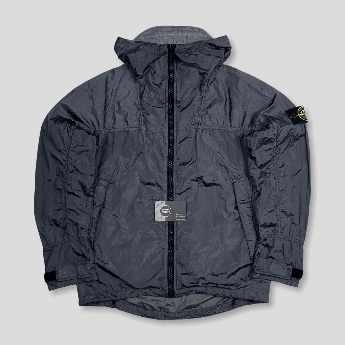 Stone Island Nylon Metal Watro Hooded Jacket Grey – Garmz Factory