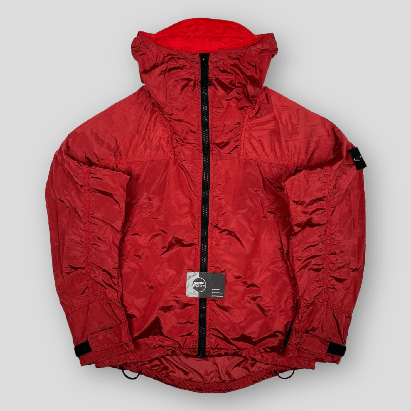 ジャケット・アウター STONE  Nylon Padded Jacket RED Stone Island 2012 Red 30th Anni Garment Dyed Nylon Tela Quilted