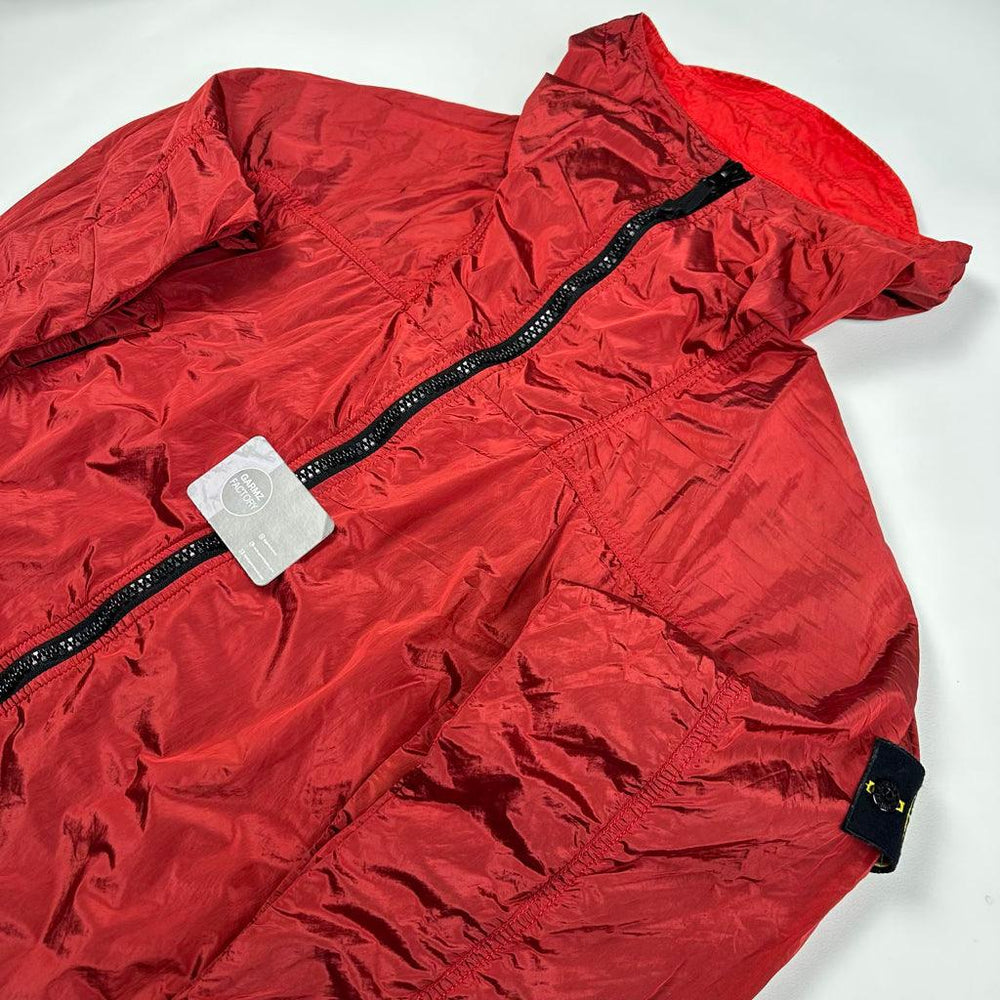 Stone Island Nylon Metal Watro Hooded Jacket Red – Garmz Factory